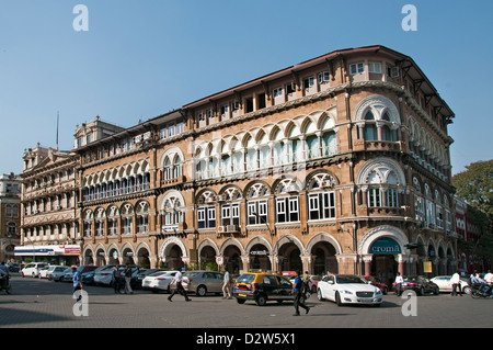 Croma Horniman Circle VN Straße Kala Ghoda Fort Mumbai (Bombay) Indien Kolonialarchitektur Stockfoto