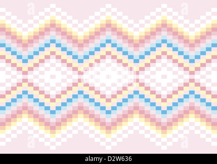 Geometrische Muster Wolldecke in Pastellfarben Stockfoto