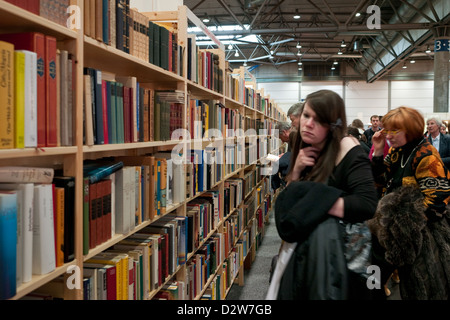 Leipzig, Deutschland, Besucher 16. Leipzig Antiquarian Buchmesse Stockfoto