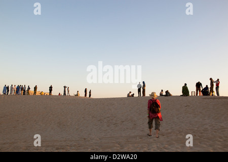 Besucher Festival au Desert außerhalb von Timbuktu Mali im Jahr 2011. Stockfoto