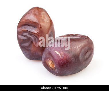 stammt frisch zwei auf weißem Hintergrund Stockfoto