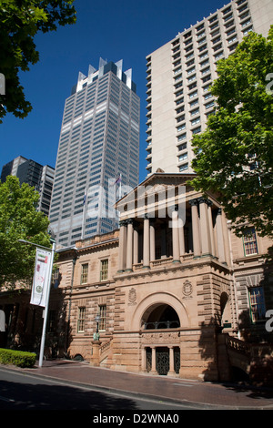 Hotel InterContinental Sydney ist rund um die alte Treasury Building, einer australischen Wahrzeichen stammt aus dem Jahre 1898 gebaut. Stockfoto