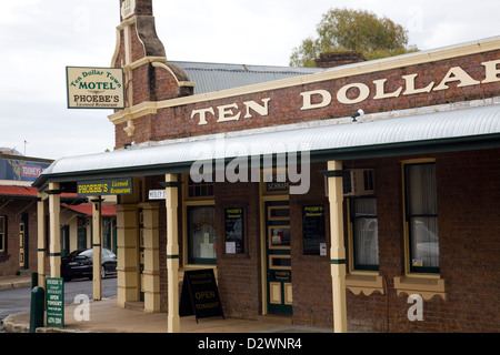 Zehn Dollar Stadt Motel in Gulgong, regionale new-South.Wales, Australien Stockfoto