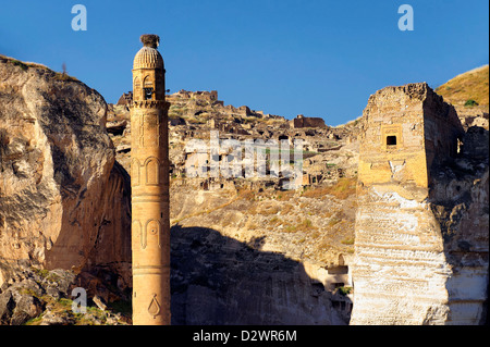 Ayyubidische El Rizk Moschee Ancinet Zitadelle & Artukid Little Palace von Hasankeyf " Stockfoto