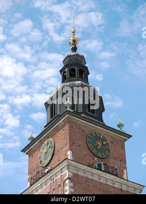 Historischen mittelalterlichen Rathausturm in Krakau, Polen Stockfoto