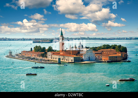 Die Insel San Giorgio Maggiore Venedig Lagune Stockfoto