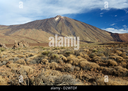 Kegel des Vulkans Teide auf Teneriffa Stockfoto