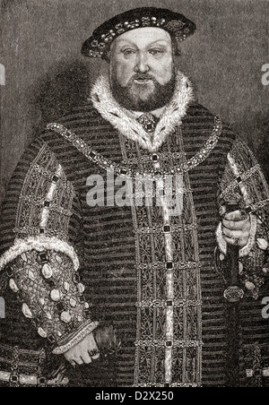 Heinrich VIII., 1491-1547. König von England und Irland. Aus einer ersten Buch der britischen Geschichte veröffentlicht 1925. Stockfoto