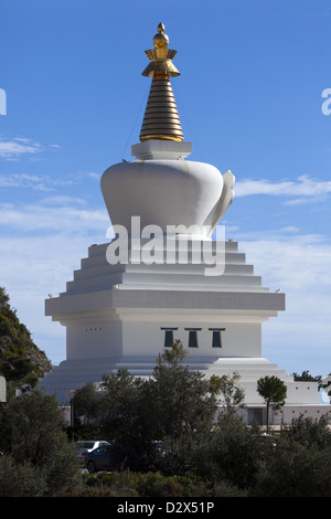 Buddhistischer Stupa in der Nähe von Benalmadena Costa del Sol-Andalucia Spanien Stockfoto