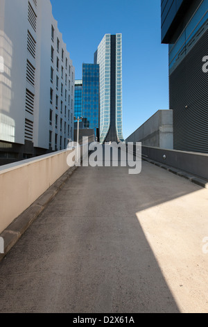 Wolkenkratzer, Gebäude, La Torre CMA CGM von Zaha Hadid, Marseille Stockfoto