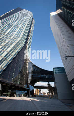 Wolkenkratzer, Gebäude, La Torre CMA CGM von Zaha Hadid, Marseille Stockfoto