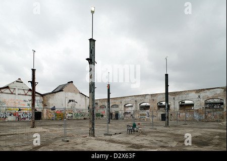 Berlin, Deutschland, Ruinen der alten Fabrikgebäude in Tallinn Straße Stockfoto