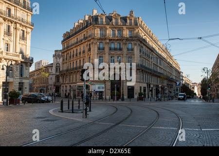 Gebäude, Place Sadi-Carnot, Marseille Stockfoto