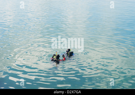 Tauchen in Scapa Flow, Orkney Inseln, Schottland. Stockfoto