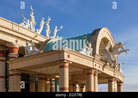 Der Eingang zum Intu Trafford Centre in Manchester Stockfoto