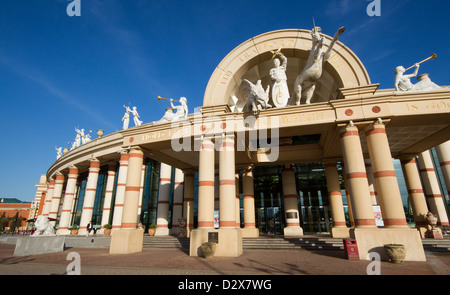 Der Eingang zum Intu Trafford Centre in Manchester Stockfoto