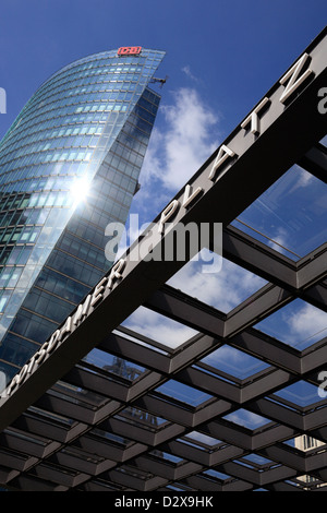 Berlin, Deutschland, DB-Tower am Potsdamer Platz Stockfoto