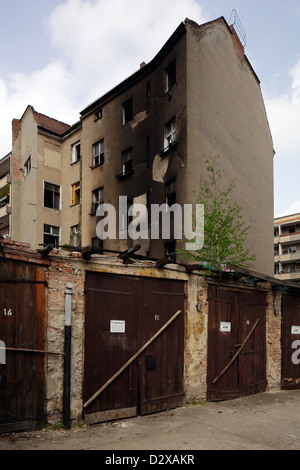 Berlin, Deutschland, verbrannt-Altbau in der Old Street Stockfoto