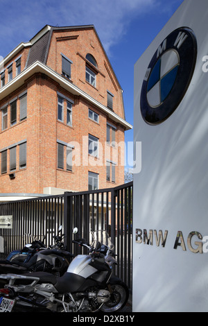 Berlin, Deutschland, BMW Motorrad Werk in Spandau bin Juliusturm Stockfoto