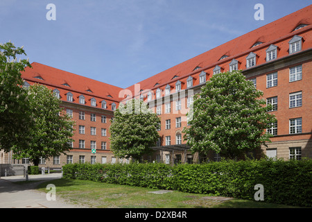 Berlin, Deutschland, bei der Verwaltung Gebäude der Siemens AG Nonnendammallee Stockfoto