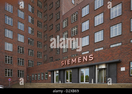 Berlin, Deutschland, Werner Works Turm der Siemens AG an der Nonnendammallee Stockfoto