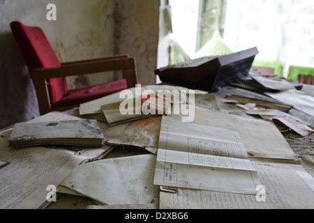 Berlin, Deutschland-Rücken, easy-going Bücher und Dokumente Stockfoto