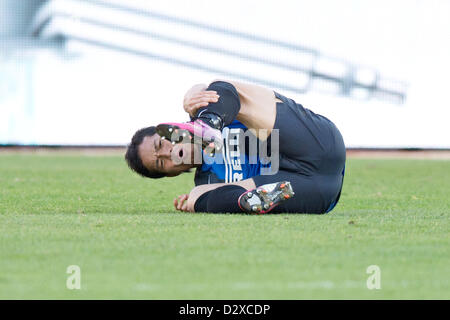 Yuto Nagatomo (Inter), 3. Februar 2013 - Fußball / Fußball: italienische "Serie A" match zwischen Siena 3-1 Inter Mailand im Stadion Artemio Franchi in Siena, Italien. (Foto von Enrico Calderoni/AFLO SPORT) Stockfoto