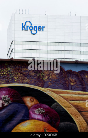 Das Hauptquartier der Lebensmittel lagern Betreiber der Kroger Firma. Stockfoto