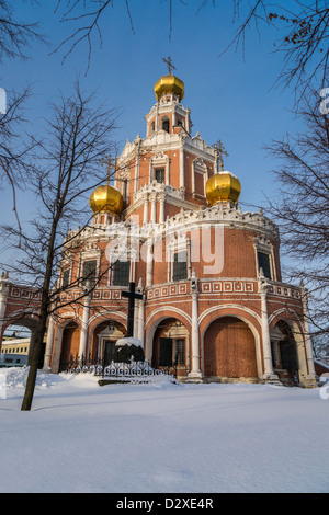 Kirche der Fürbitte bei Fili in Moskau (Russland) Stockfoto