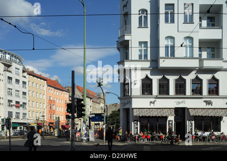 Berlin, Deutschland, und das Café Torstraße St. Oberholz Rosenthaler Platz Stockfoto