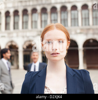 Porträt von zuversichtlich Geschäftsfrau hautnah Stockfoto