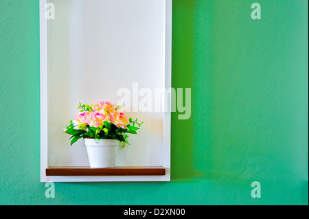 Bunte künstliche Blume Stockfoto