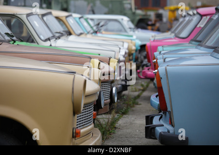 Berlin, Deutschland, Satelliten parkte auf einem Parkplatz in der Wilhelmstraße in Berlin-Mitte Stockfoto