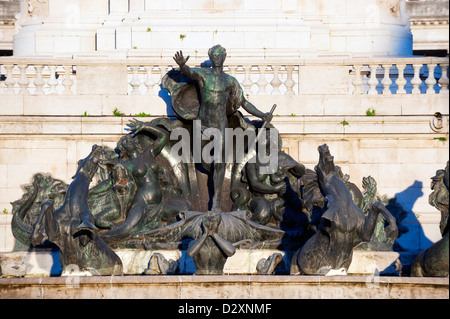 Monumento ein Los Dos Congresos, Palacio del Congreso, National Congress Building, Plaza del Congreso, Buenos Aires, Argentinien Stockfoto