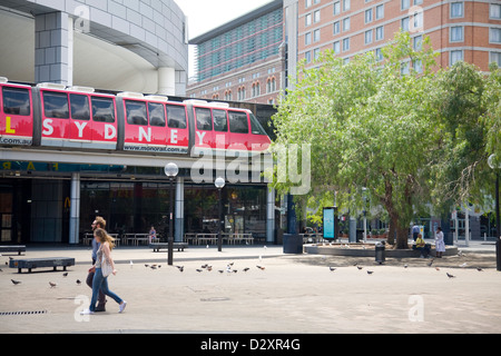 Sydneys Einschienenbahn in haymarket Stockfoto