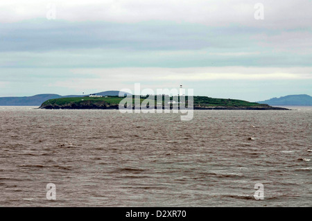 Wohnung Holm Insel in Bristol Chanel vor der Küste von Cardiff, UK. Stockfoto