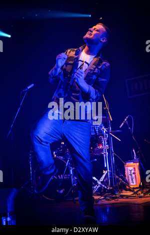 29. Januar 2013 - The Original Rudeboys, irische akustische Hip-Hop-Band aus Dublin, live auf Alcatraz, Mailand, Italien Stockfoto