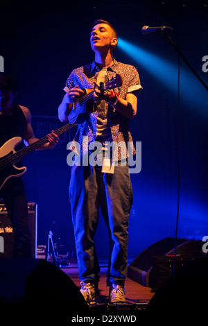 29. Januar 2013 - The Original Rudeboys, irische akustische Hip-Hop-Band aus Dublin, live auf Alcatraz, Mailand, Italien Stockfoto