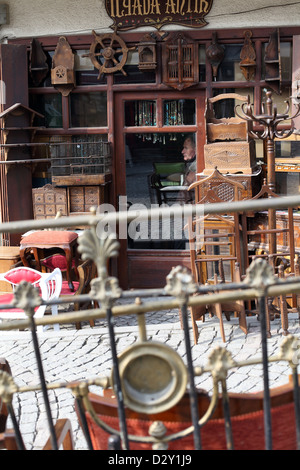 Antiquitätenladen in Altstadt, Ankara, Zentral-Anatolien, Türkei. Stockfoto