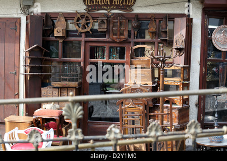 Antiquitätenladen in Altstadt, Ankara, Zentral-Anatolien, Türkei. Stockfoto