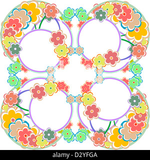 Reich verzierte floral nahtlose Textur, endlose Muster mit Blumen. Nahtlose Muster Stockfoto