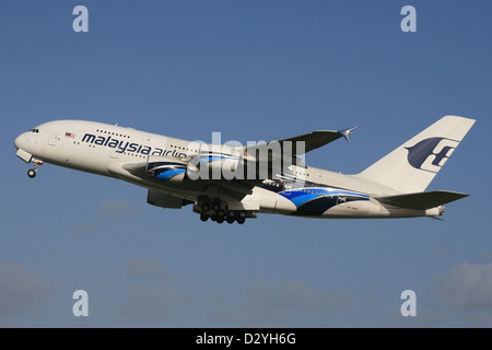 MALAYSIAN AIRLINES AIRBUS A380 Stockfoto