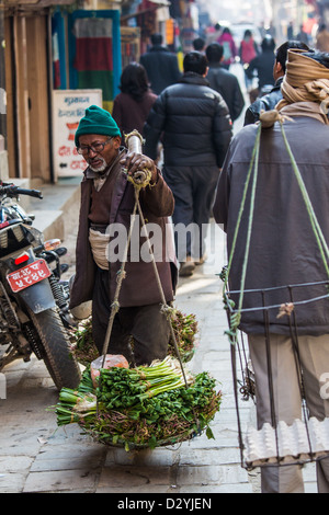 Die Gemüse in Thamel, Kathmandu, Nepal Stockfoto