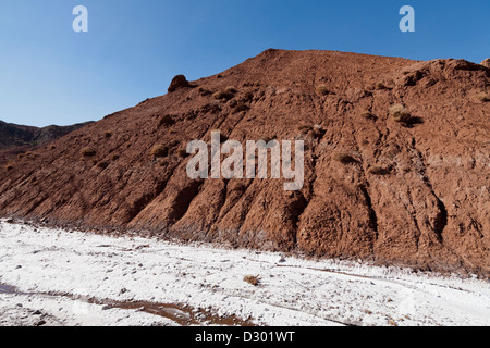 Die Telouet Salz Minen auf dem alten Kamel-Karawane-Trail von Ouarzazate nach Marrakesch, Marokko, Nordafrika Stockfoto