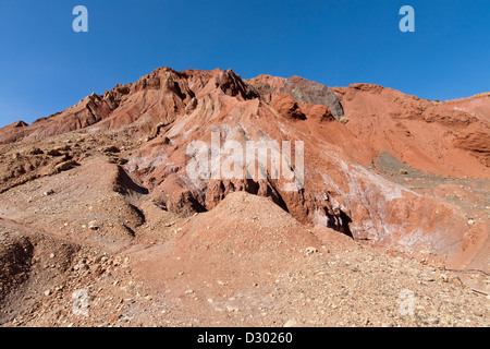 Die Telouet Salz Minen auf dem alten Kamel-Karawane-Trail von Ouarzazate nach Marrakesch, Marokko, Nordafrika Stockfoto