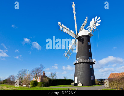 Windmühle Sibsey Trader Dorf Sibsey East Lindsay Lincolnshire England GB Europa Stockfoto