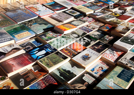 Southbank in London. Gebrauchte Stände Buch unter Waterloo Bridge. Stockfoto