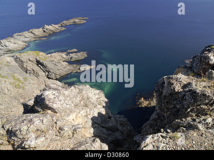 Felsen in der Nähe von Long Point Lighthouse, Twillingate, Neufundland Stockfoto