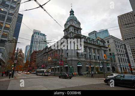 die Sinclair Zentrum ehemalige Postgebäude west Hastings und Granville Downtown Vancouver BC Kanada Stockfoto