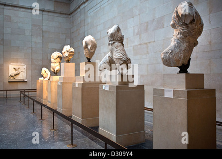 Die Elgin Marbles im British Museum, London Stockfoto